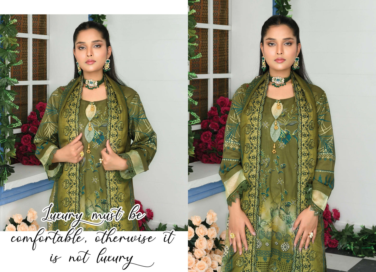 Digital Lawn
Daman Embroidered
