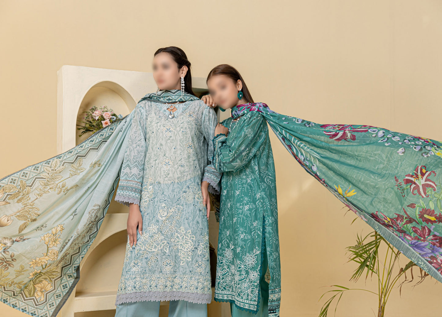 Digital Print Slub Lawn
