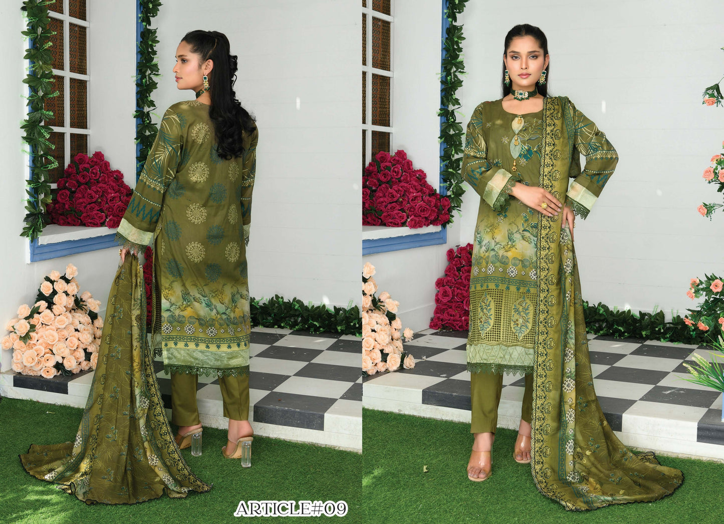 Digital Lawn
Daman Embroidered