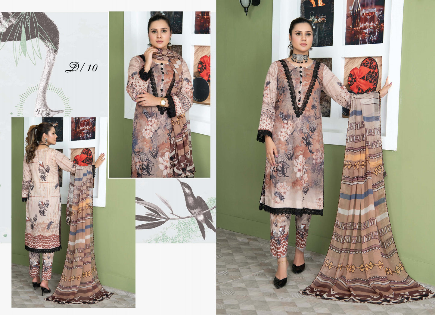 Digital Print Lawn Shirt