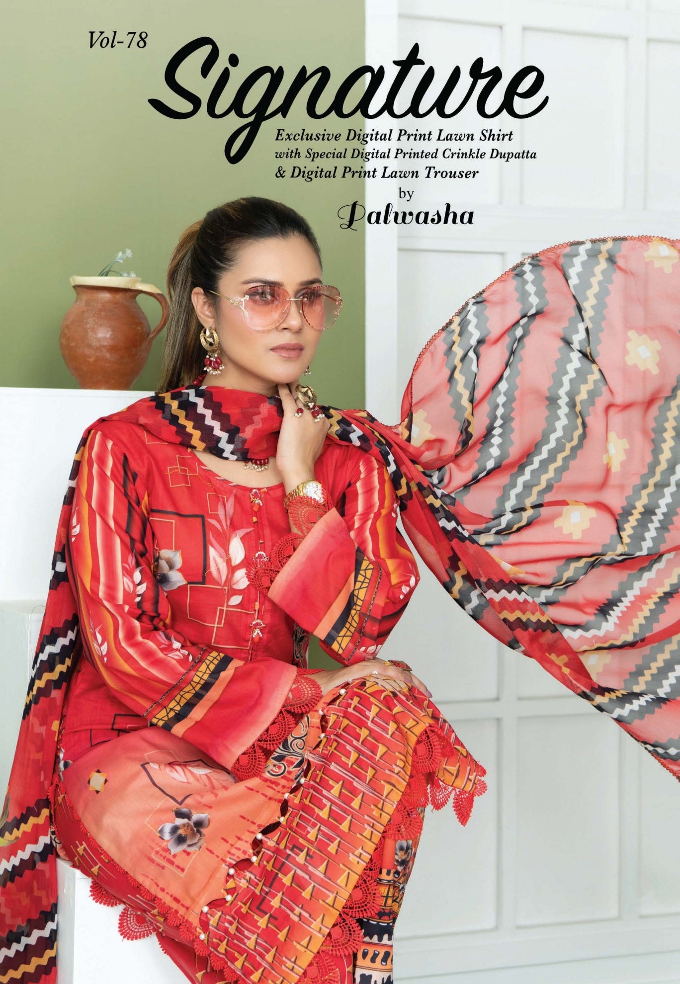 Digital Print Lawn Shirt
