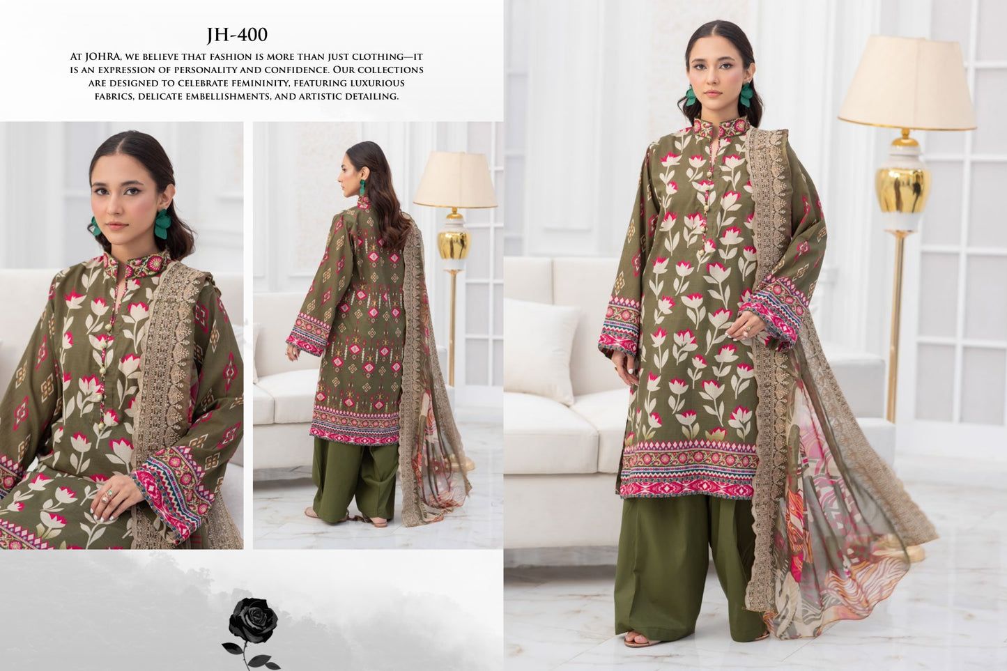 Printed Bana Dora Lawn