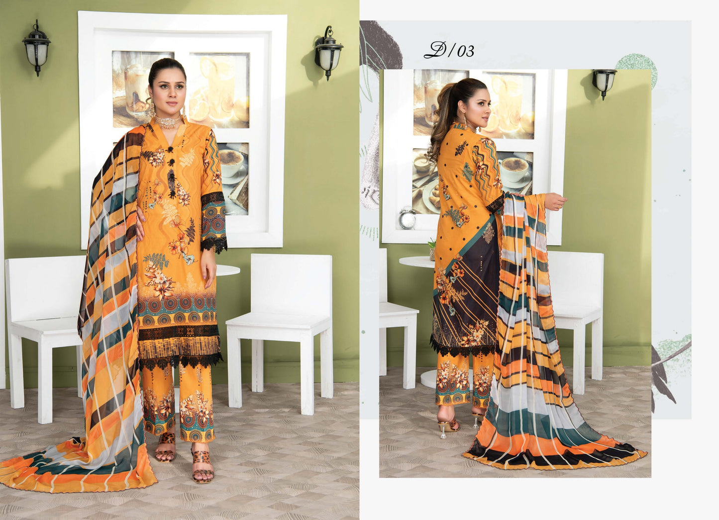 Digital Print Lawn Shirt