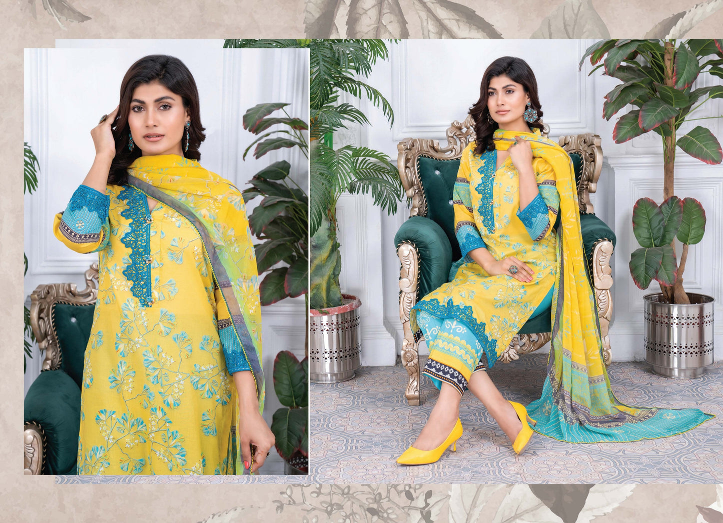 Digital Printed Lawn