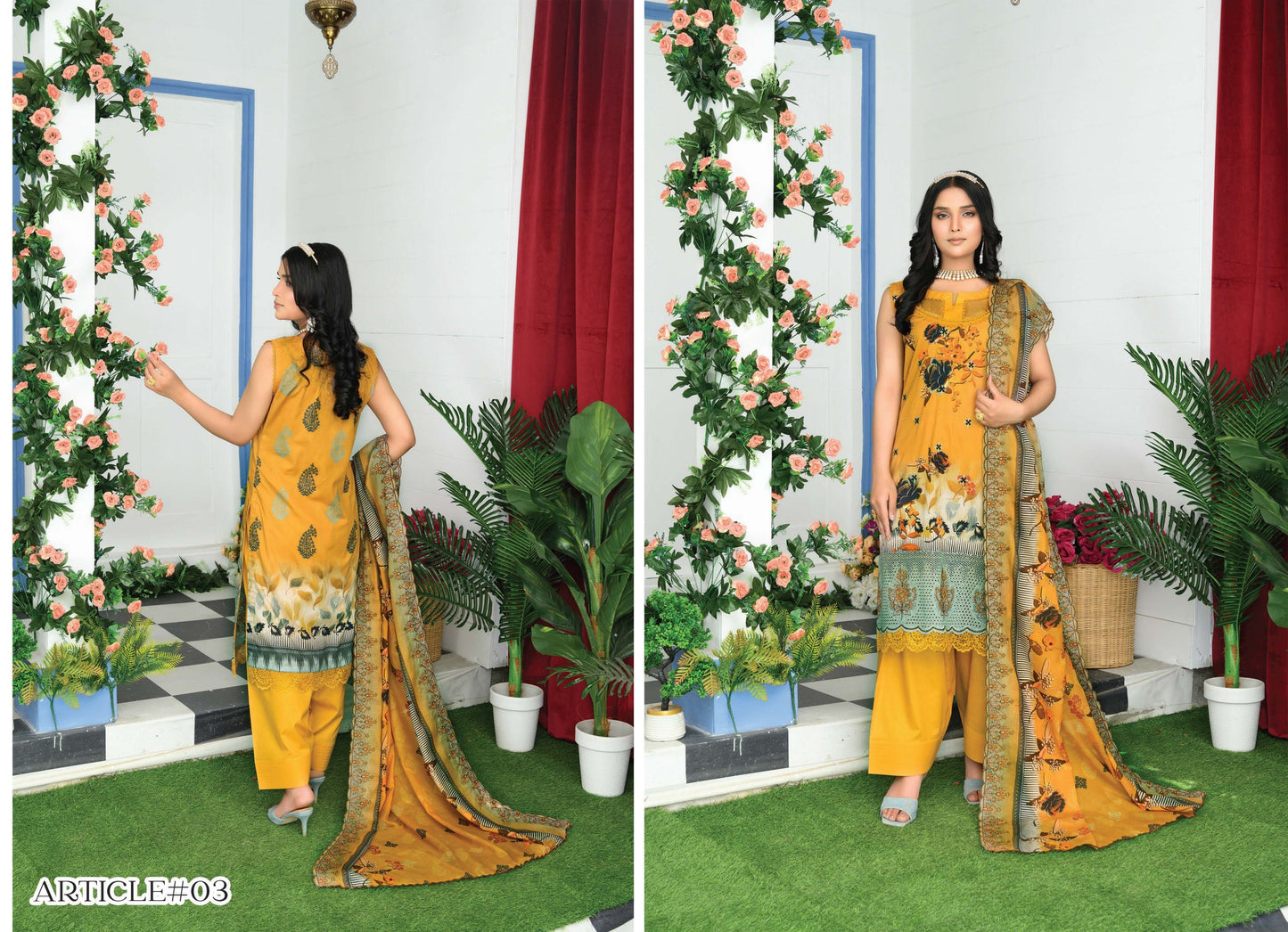 Digital Lawn
Daman Embroidered