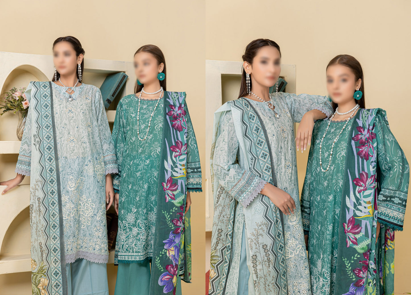 Digital Print Slub Lawn
