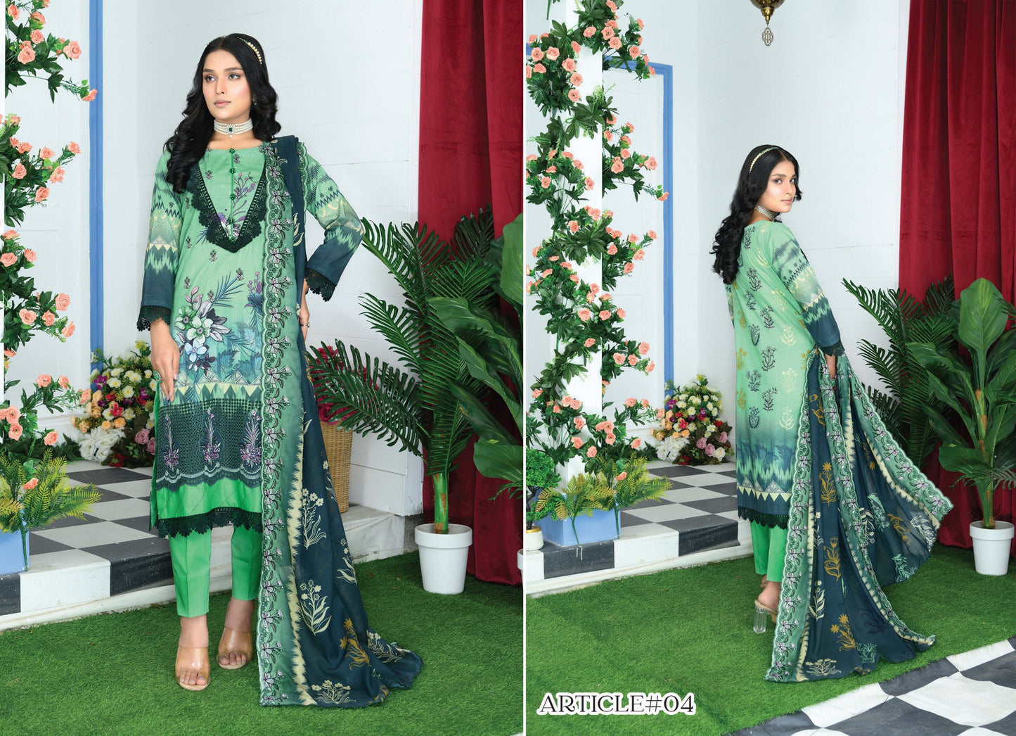 Digital Lawn
Daman Embroidered