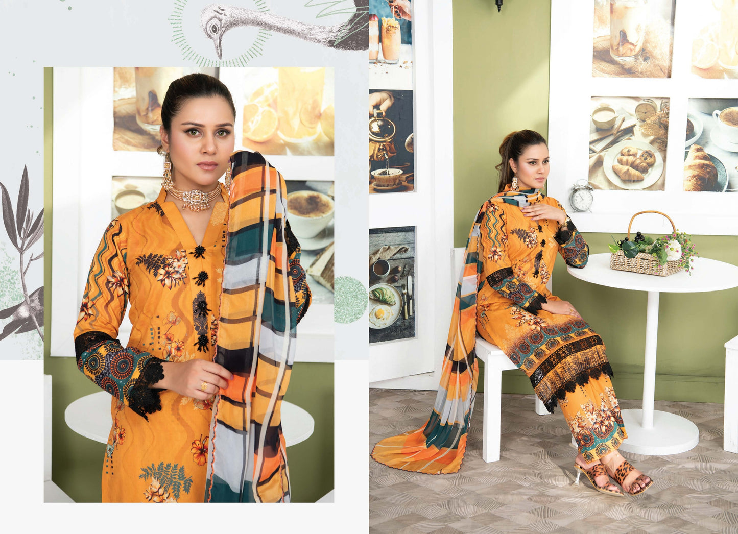 Digital Print Lawn Shirt