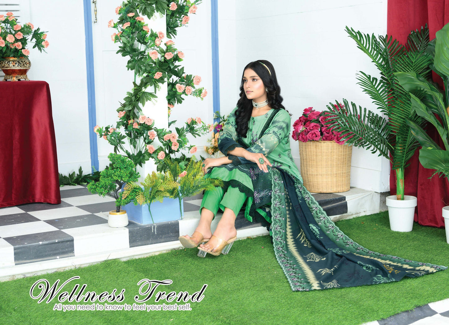 Digital Lawn
Daman Embroidered
