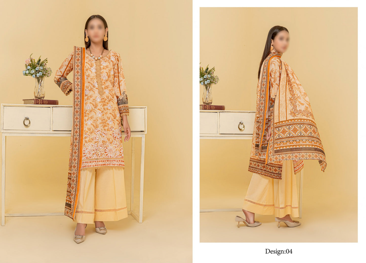 Digital Print Slub Lawn