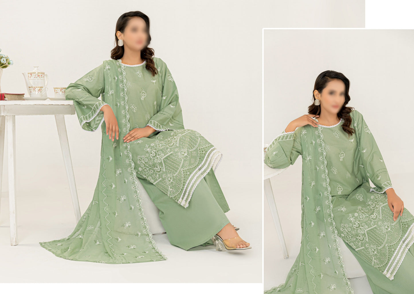 Lawn Slub Embroidered