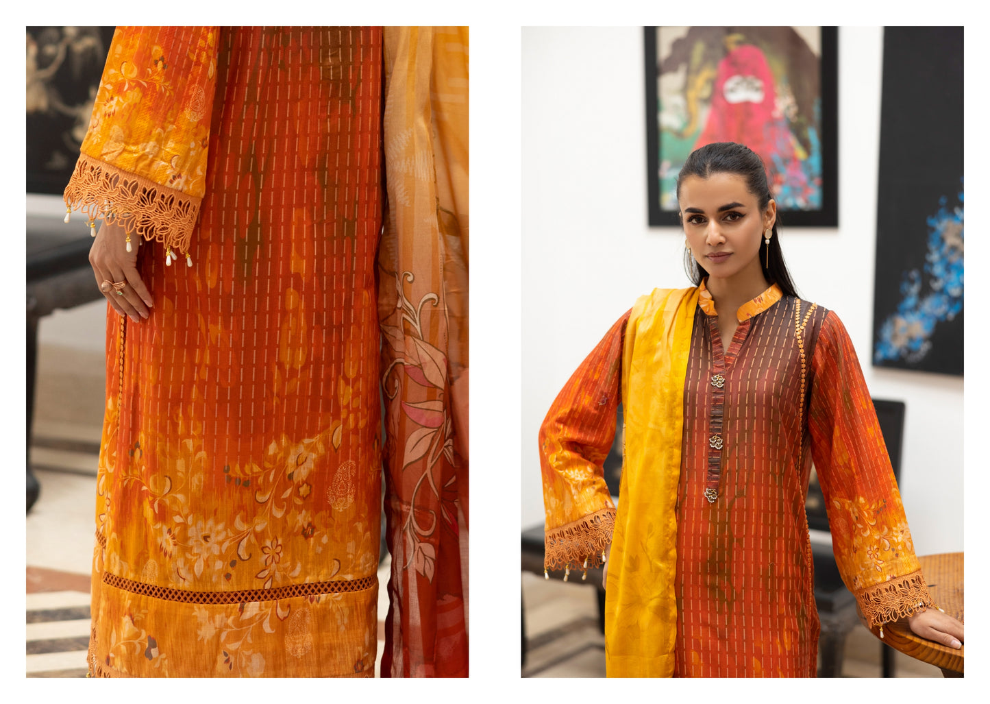 Digital Printed Bana Dora Lawn