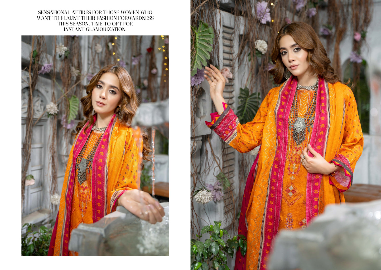 Embroidered & Print Dobby Lawn