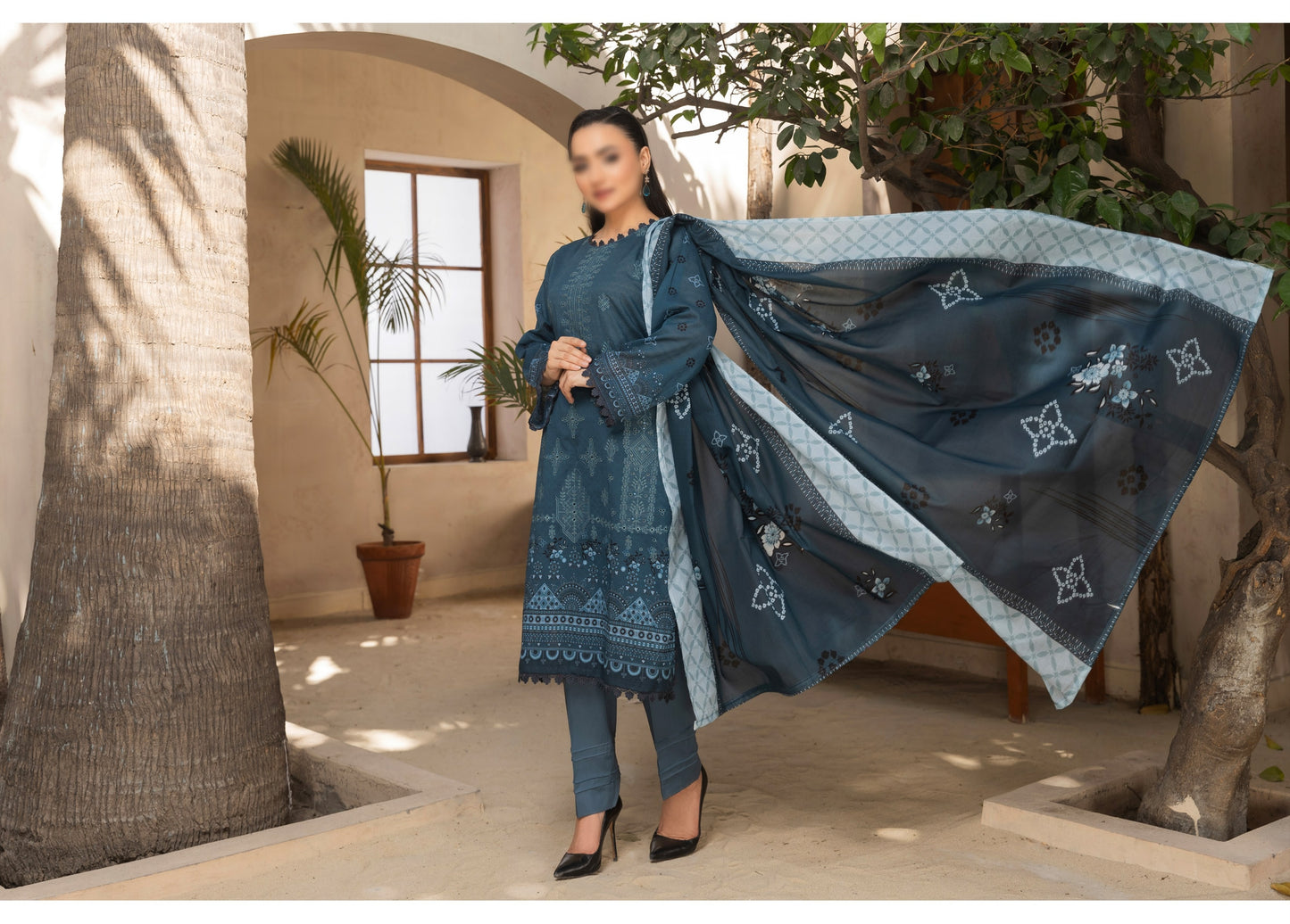 Digital Print Doriya Lawn