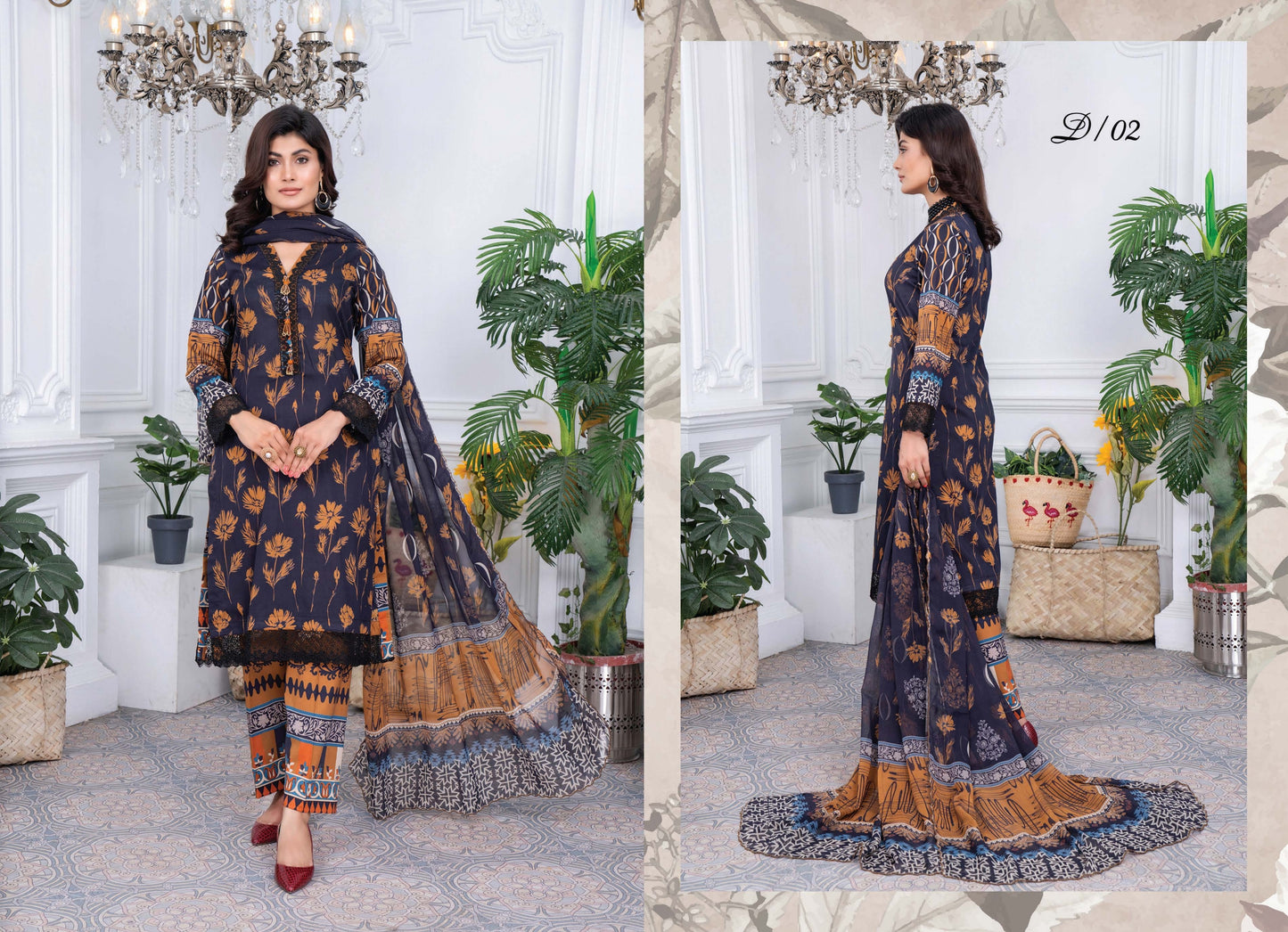 Digital Printed Lawn