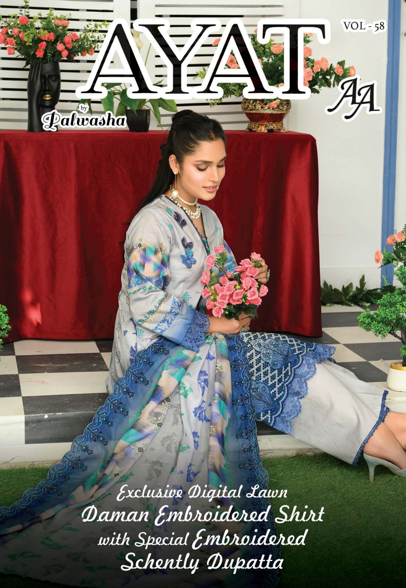 Digital Lawn
Daman Embroidered
