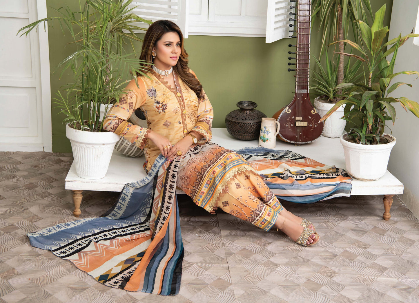 Digital Print Lawn Shirt