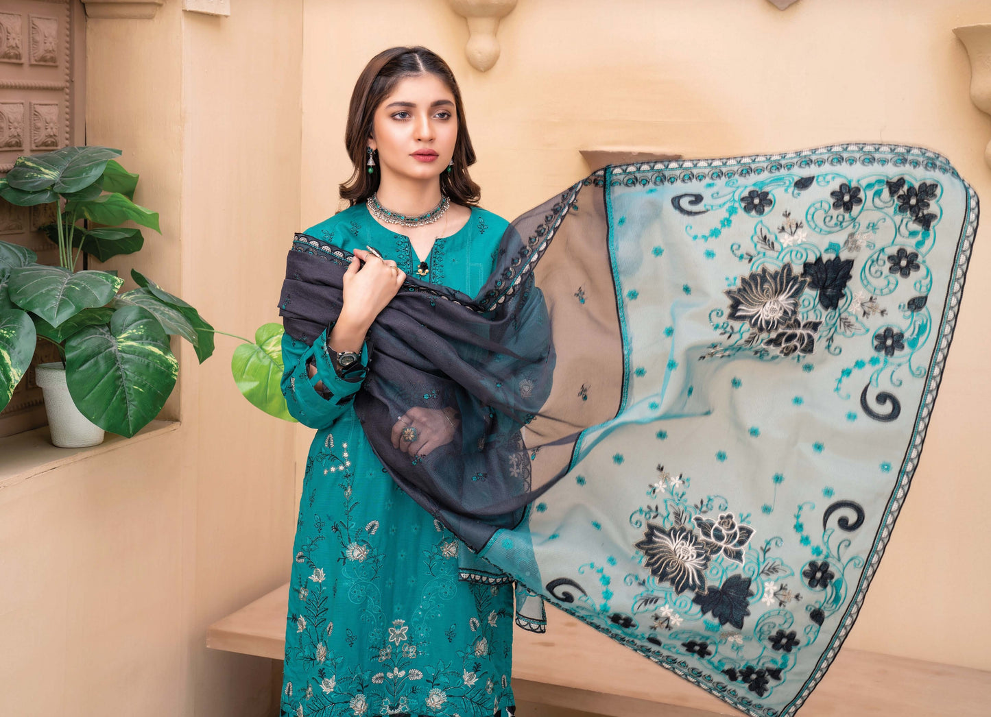 Fully Embroidered Lawn Shirt