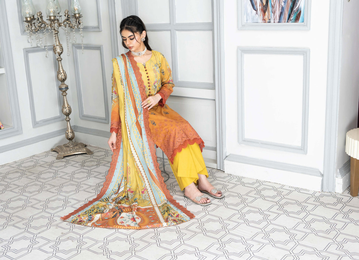 Digital Printed Embroidered