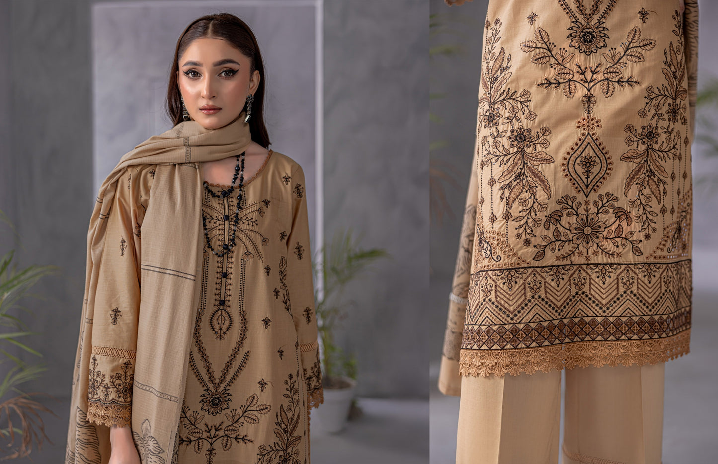 Fully Embroidered Lawn Shirt