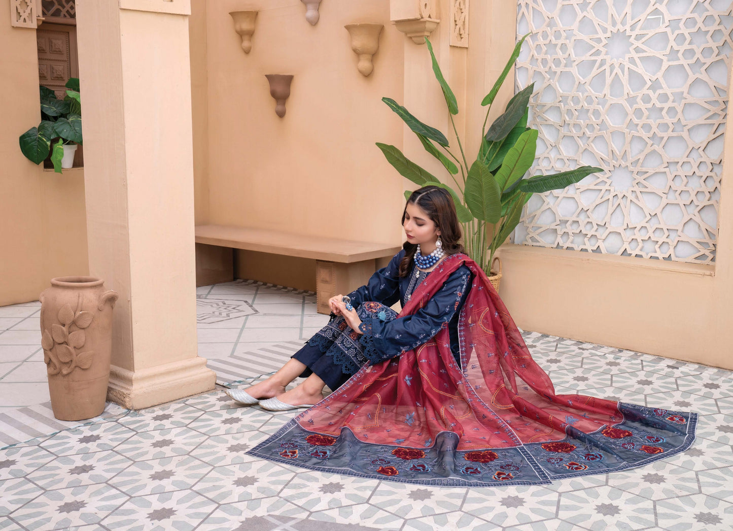 Fully Embroidered Lawn Shirt