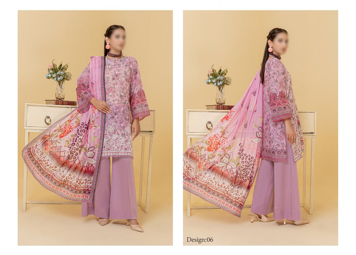 Digital Print Slub Lawn