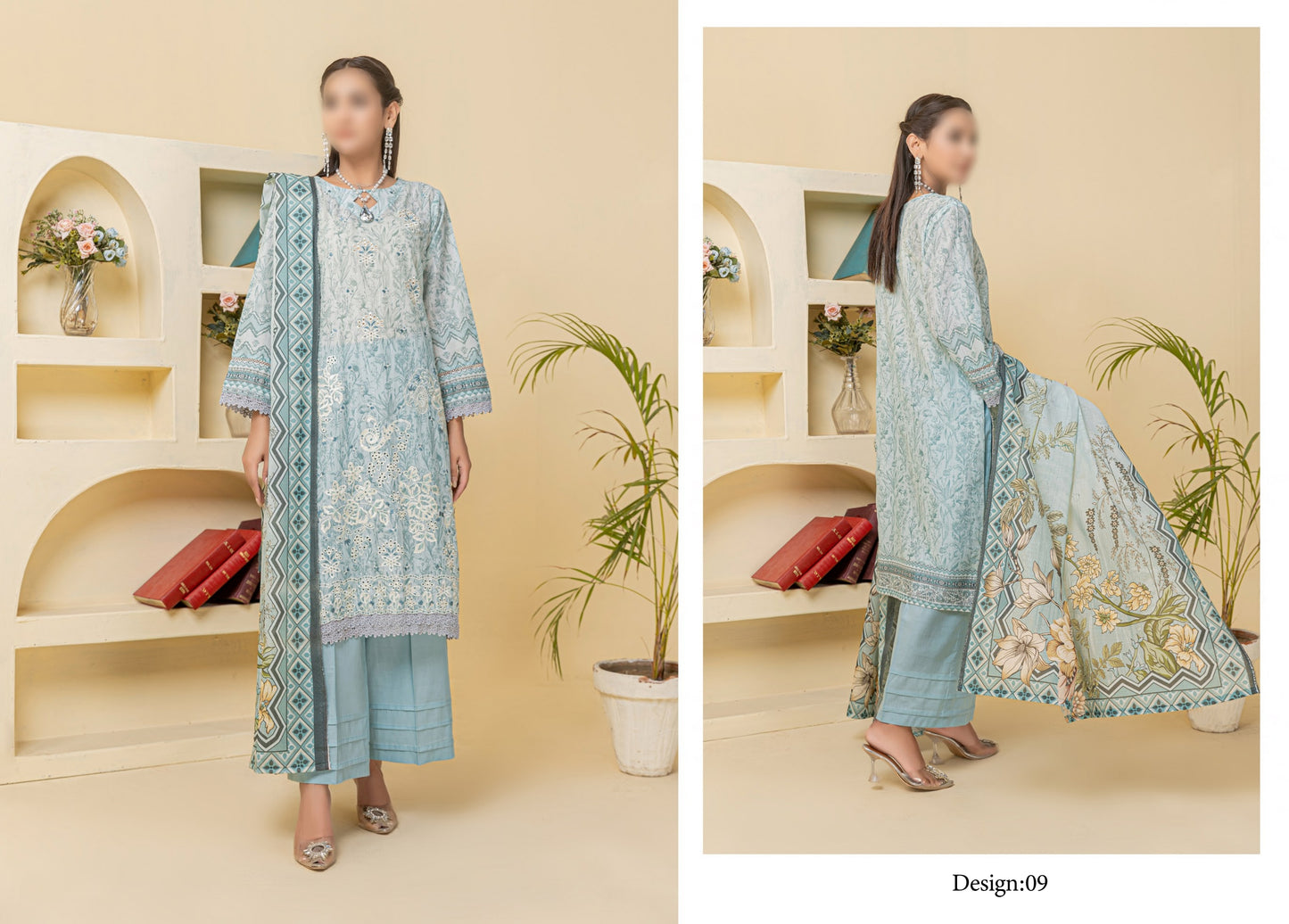 Digital Print Slub Lawn