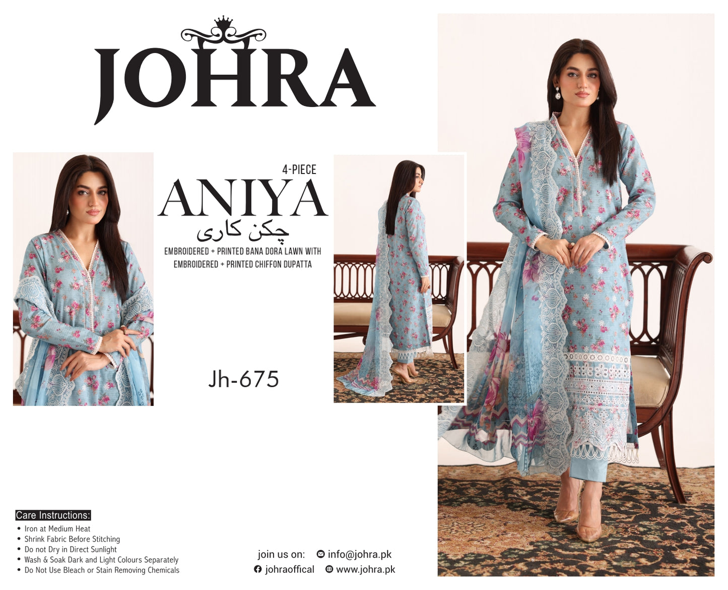 Chikankari Bana Dora Lawn