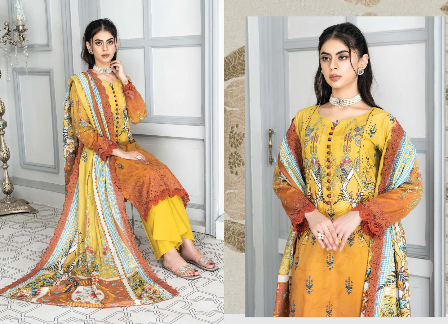 Digital Printed Embroidered
