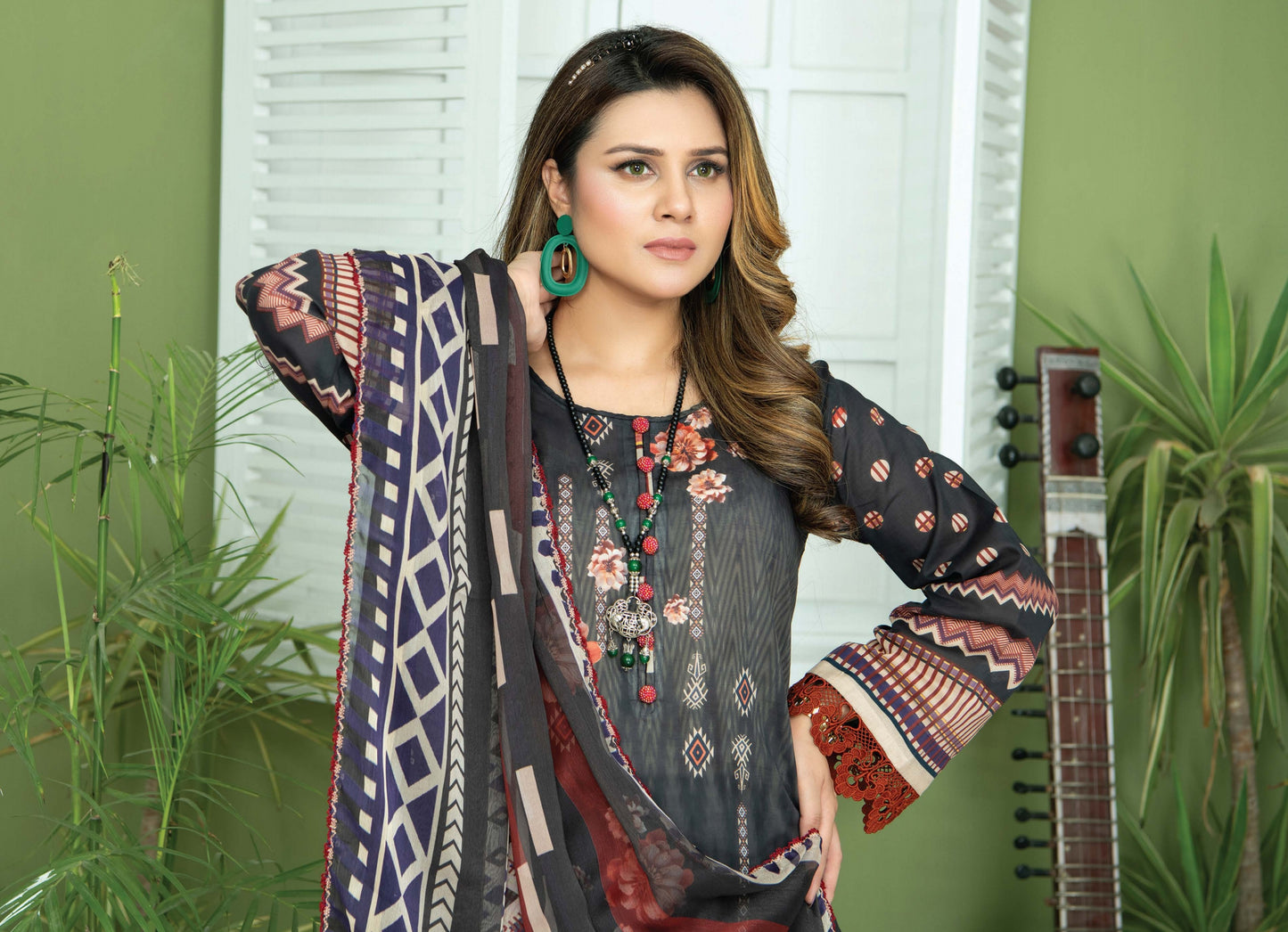 Digital Print Lawn Shirt