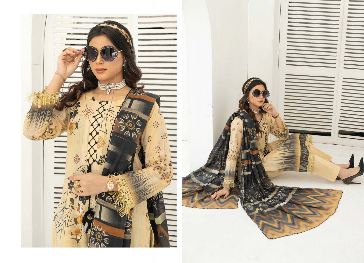 Printed Dora Lawn Shirt