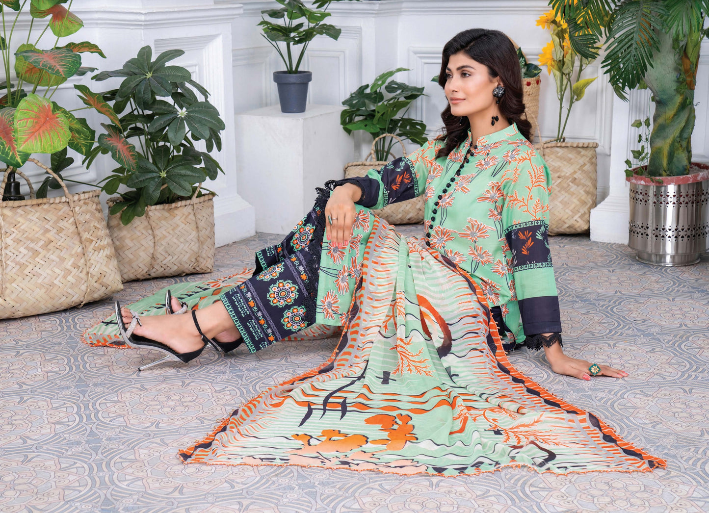 Digital Printed Lawn