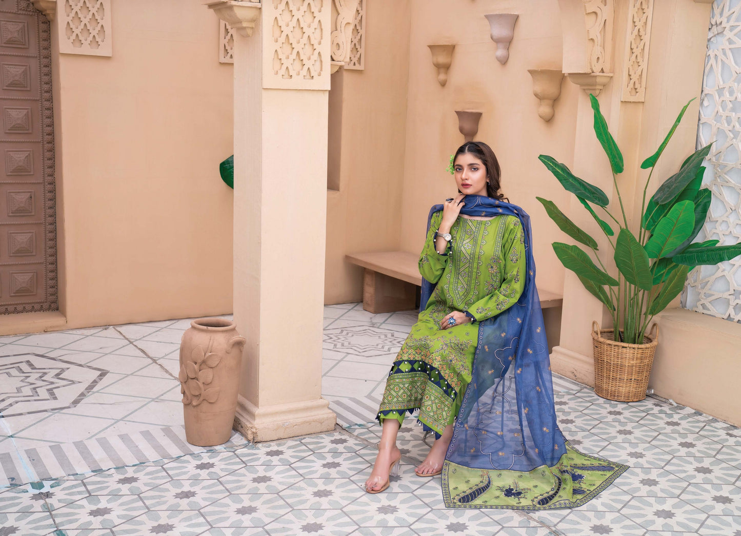 Fully Embroidered Lawn Shirt