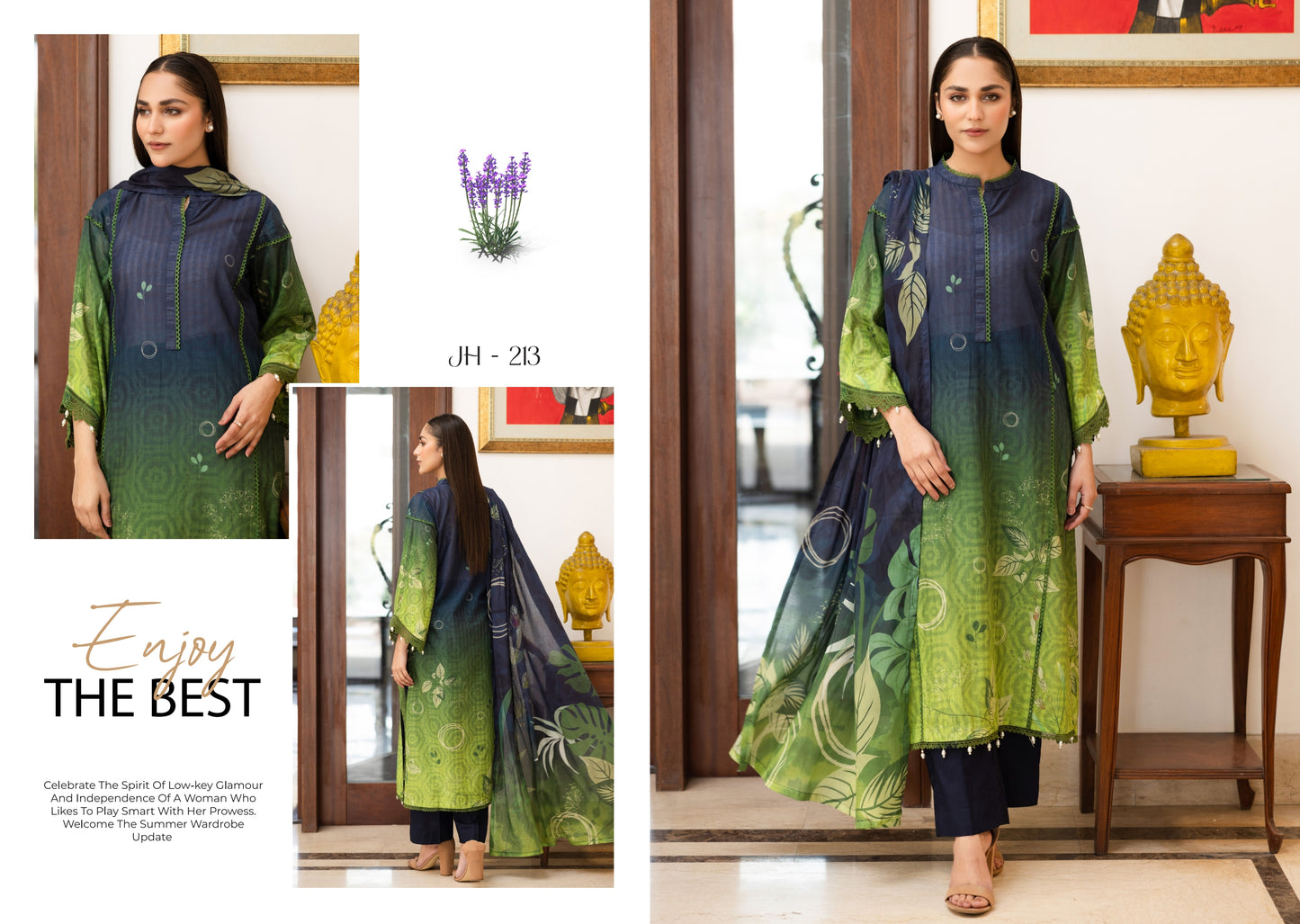 Digital Printed Bana Dora Lawn