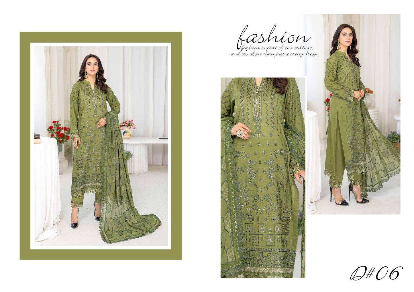 Fancy Lawn embroidered shirt
