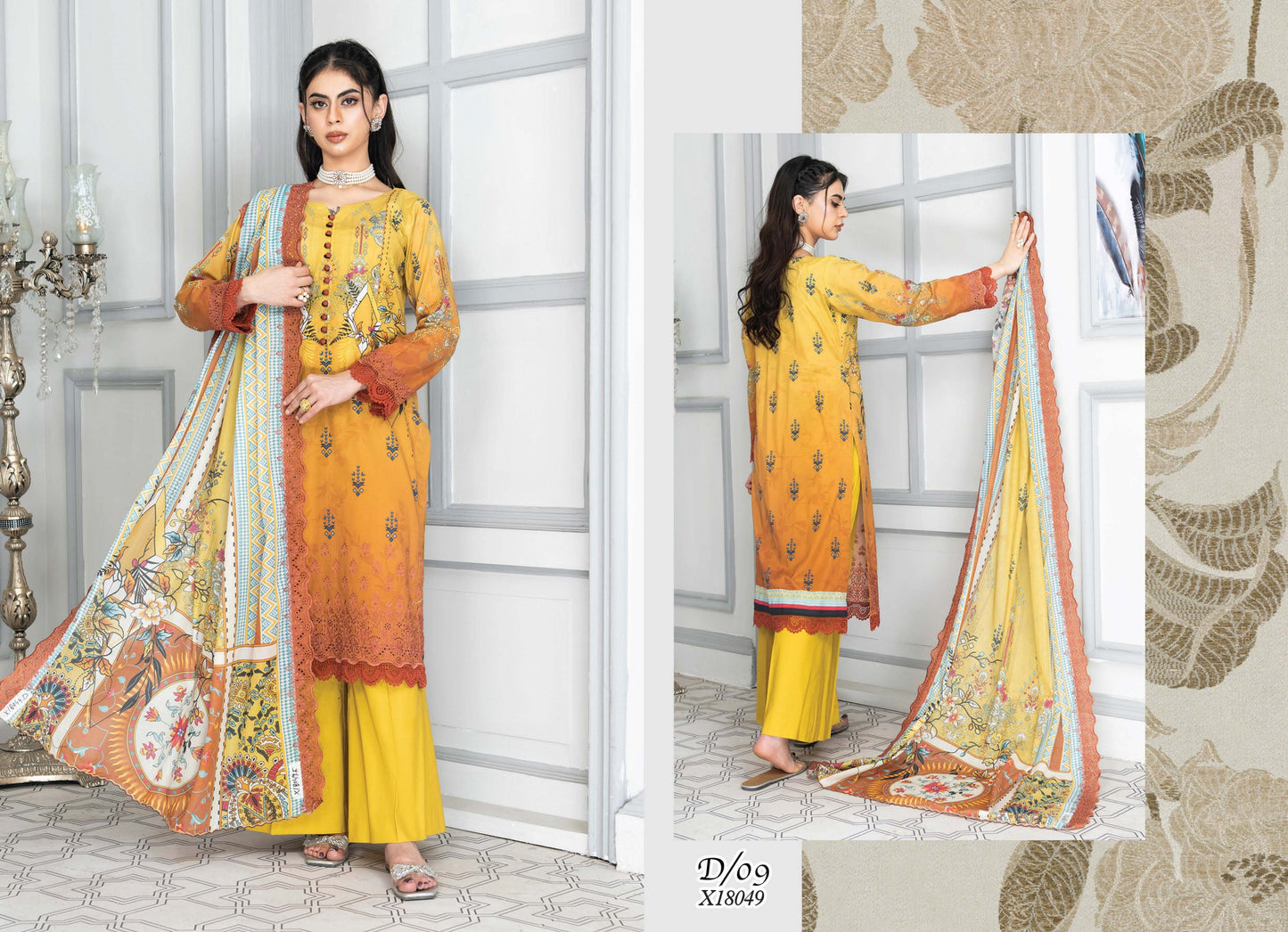 Digital Printed Embroidered