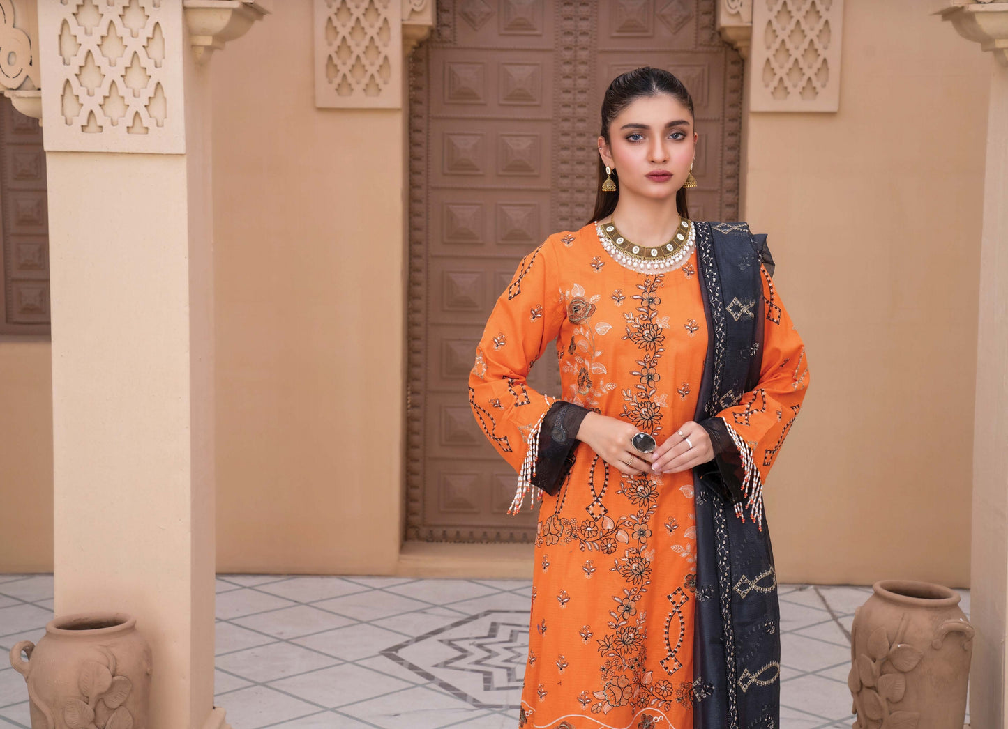Fully Embroidered Lawn Shirt