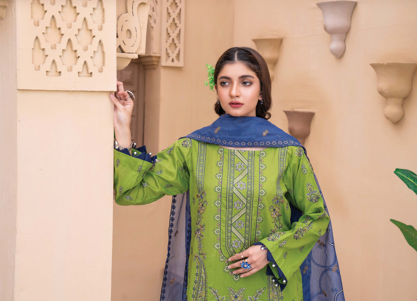 Fully Embroidered Lawn Shirt