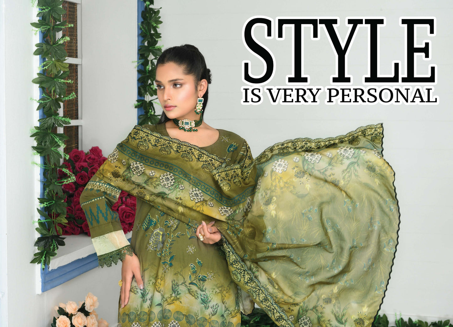 Digital Lawn
Daman Embroidered
