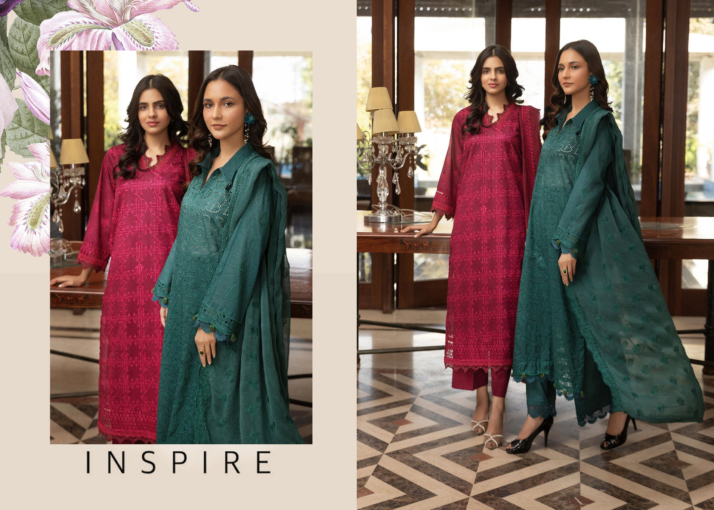 Embroidered Lawn Crinkle Dupatta