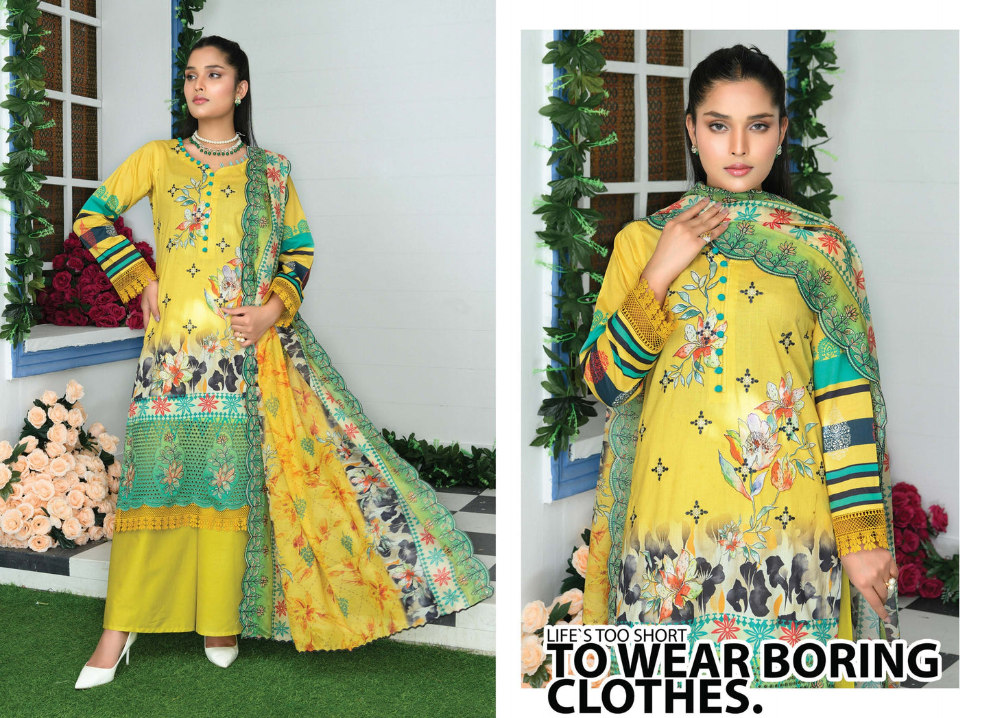 Digital Lawn
Daman Embroidered
