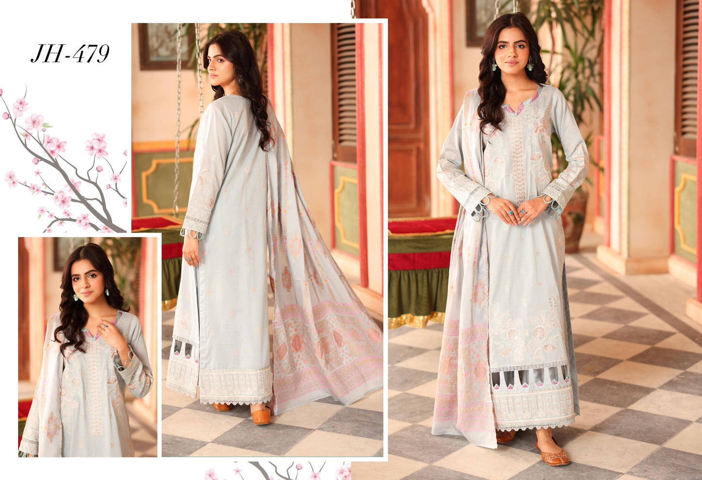 Embroidered 3Piece Lawn