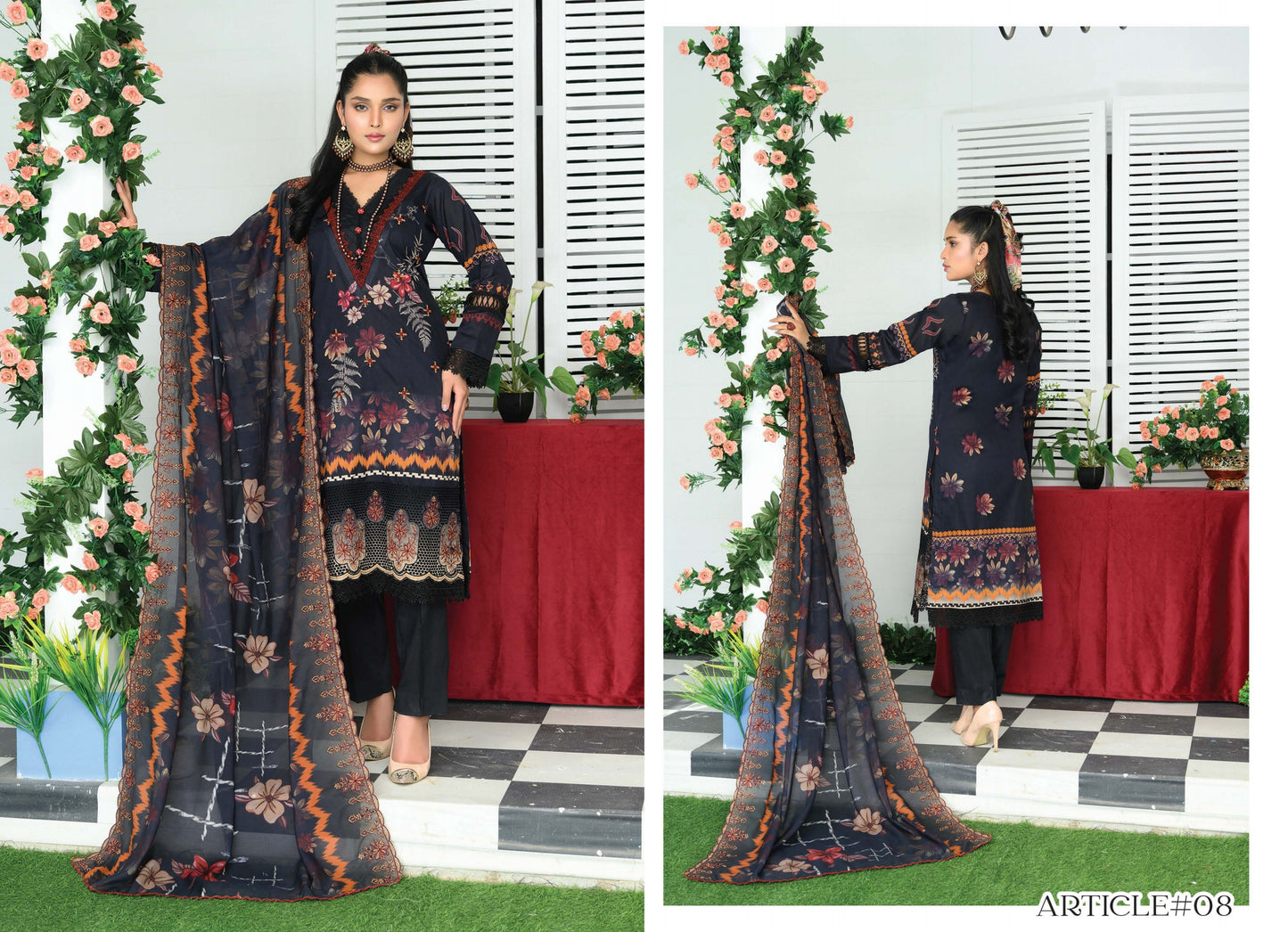 Digital Lawn
Daman Embroidered