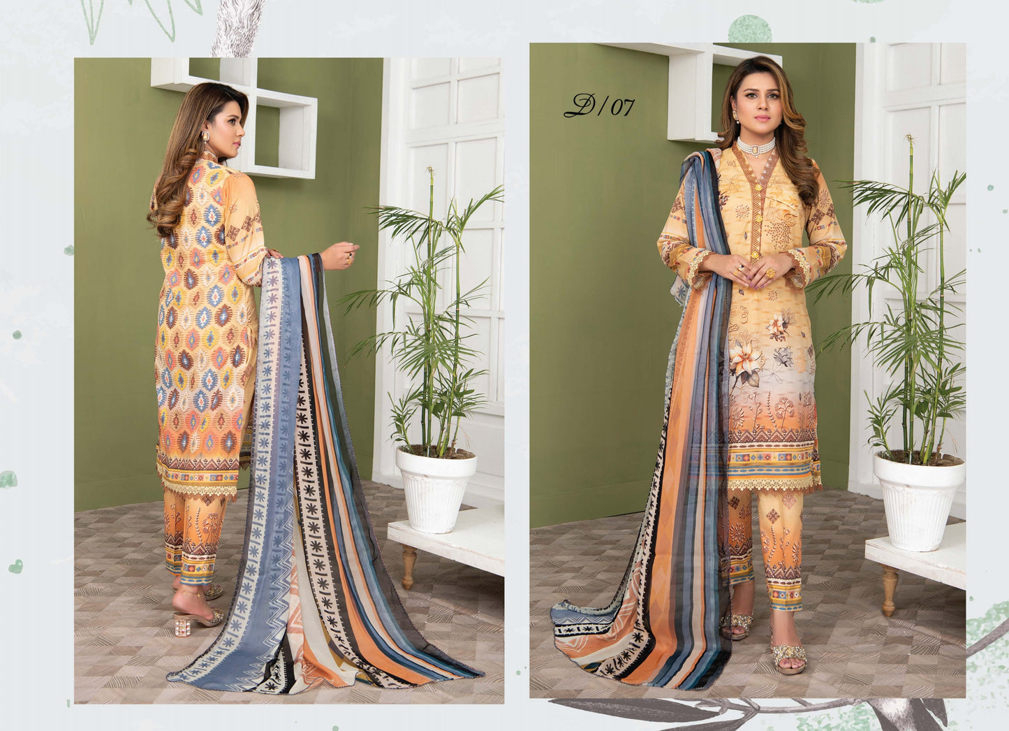 Digital Print Lawn Shirt