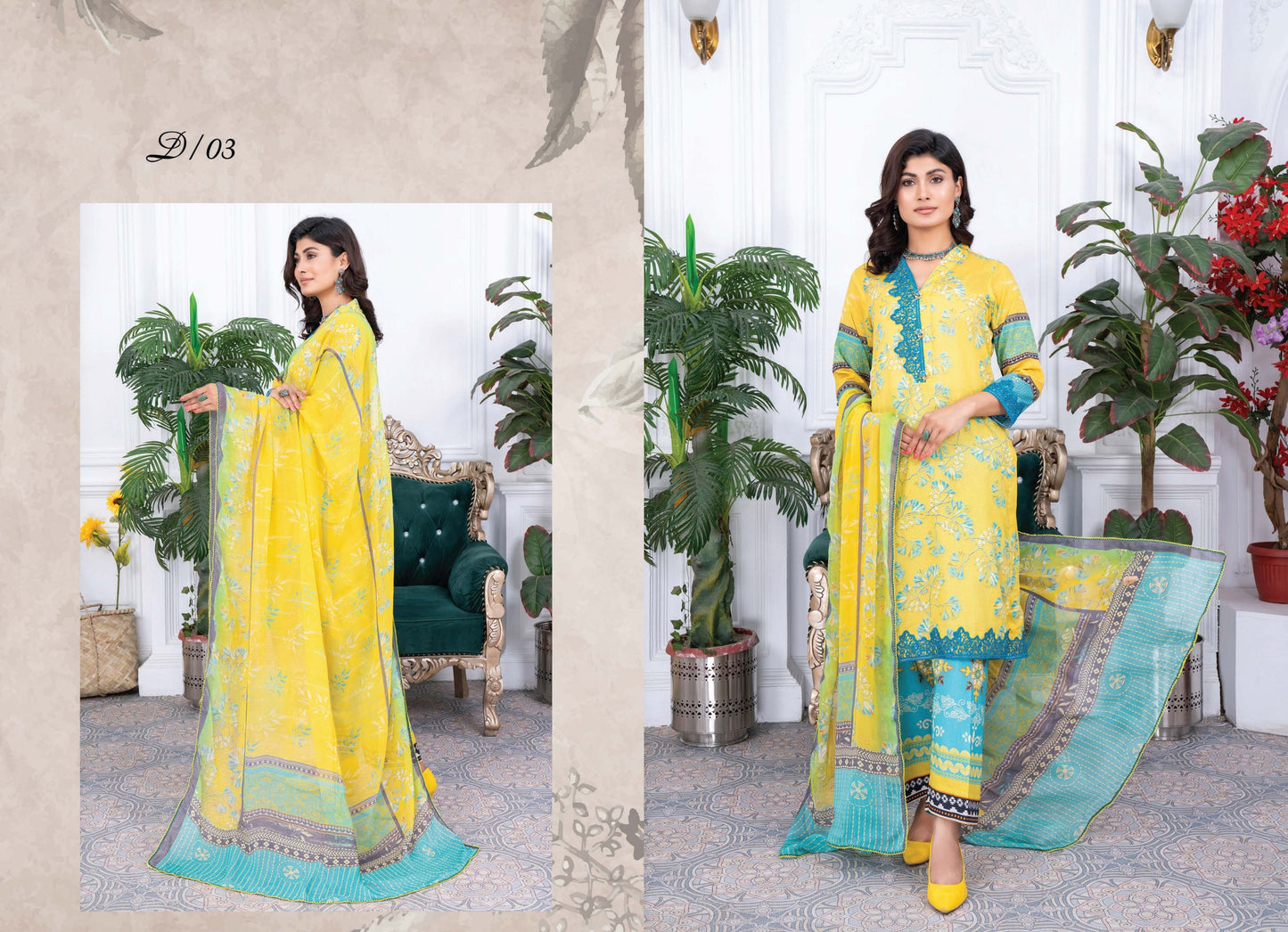 Digital Printed Lawn