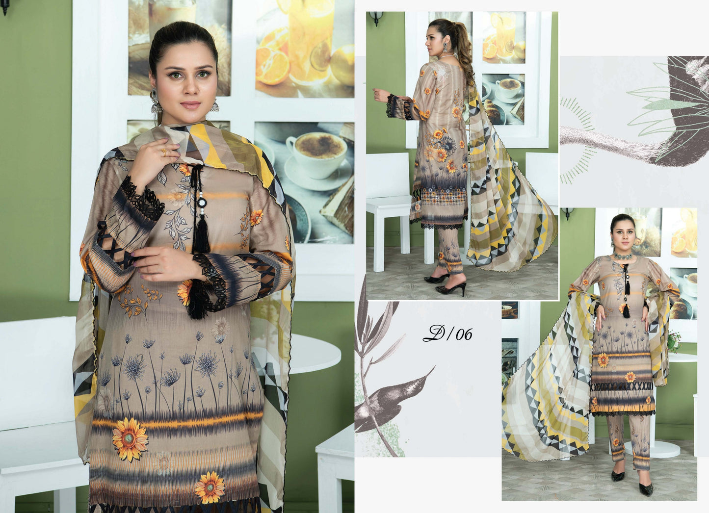 Digital Print Lawn Shirt