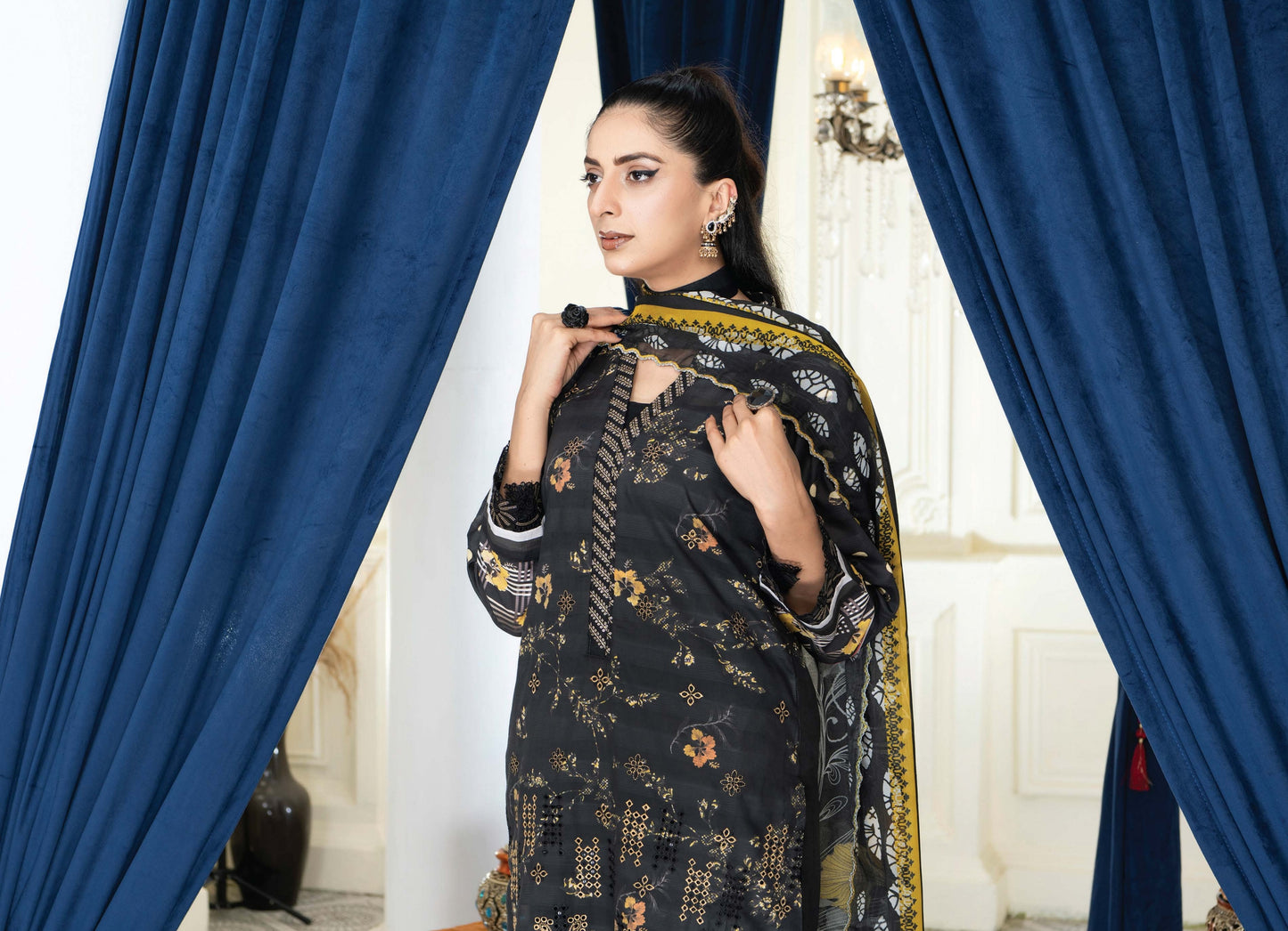Print Daman Embroidered Lawn