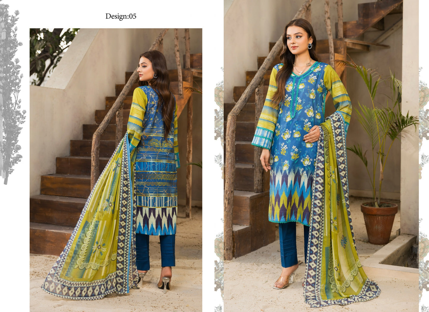 Digital Printed Lawn Shirt