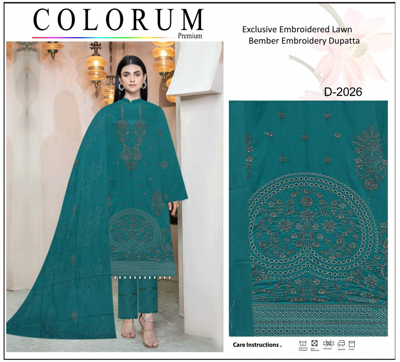 Exclusive Embroidered Lawn