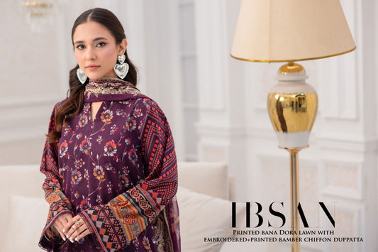 Printed Bana Dora Lawn